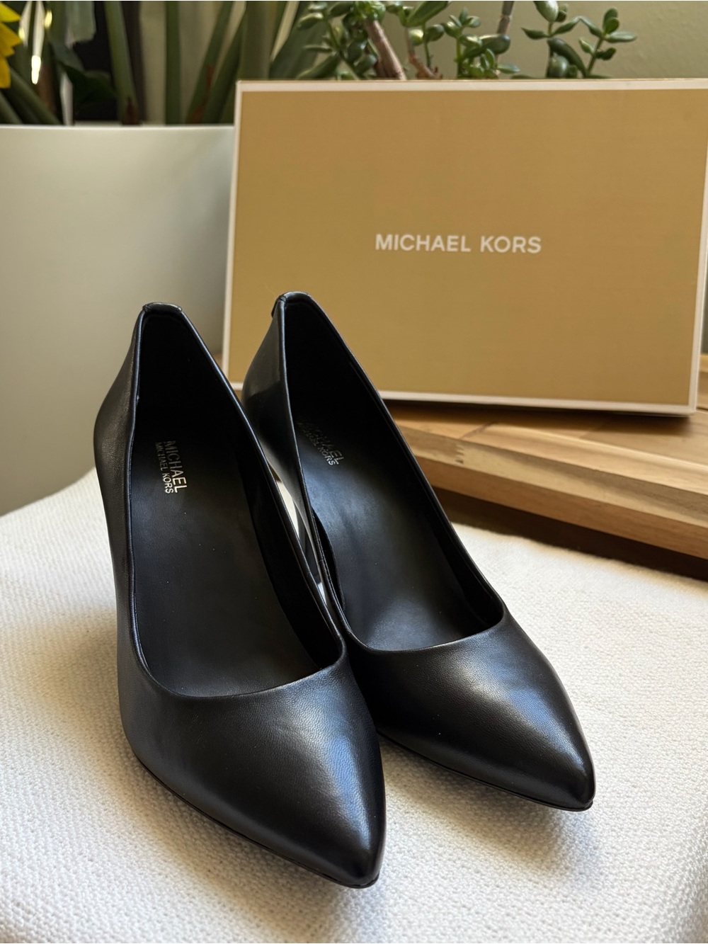 Michael Kors Black Leather Heels